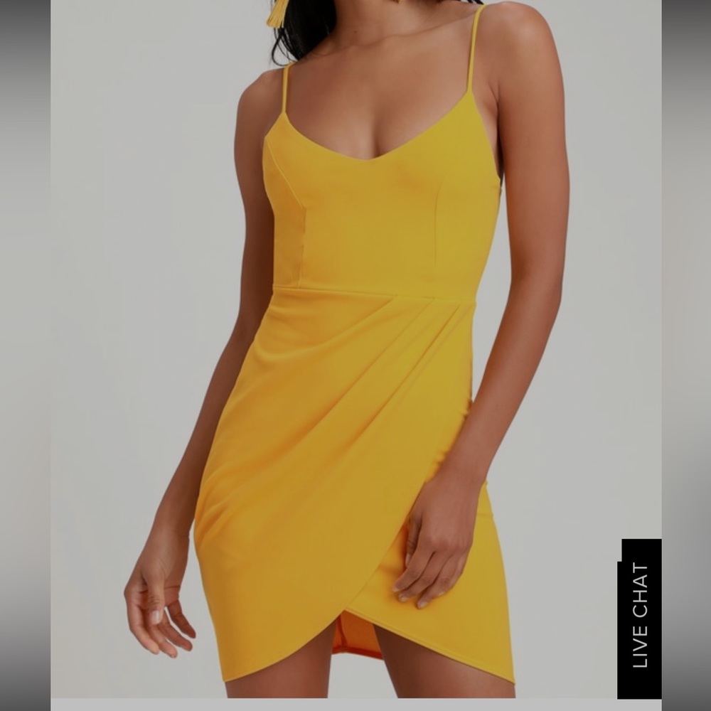 Lulus Yellow Dress, Size Small